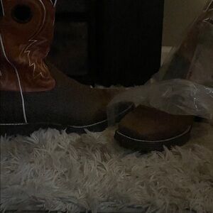 Durango Brown and Orange Western Boots